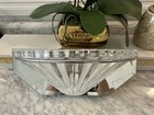 Vintage Art Deco Style Crystal Mirror Sconces Pair Set 2 Light Fixture