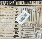 Blacksmith Tools Tin Sign