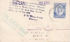 1936 Tonga  58 In Tin Can Mail Cover To New Zealand  10 Hand Stamps  Ship   d