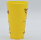 Mcdonald s Ronald Mcdonald Yellow Plastic Cup 5 25  Tall Fast Food Premium Vtg