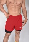 Exxact Sports Men s 2 In 1 Athletic Shorts With Compression Liner   Phone Pocket