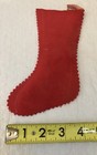 Vintage Christmas Felt Stocking Fawn Deer Rabbits Birds Small Neon Mid Century