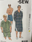 Kwik Sew Pattern2650 Men s Nightshirt Pajamas Shorts In Sizes S-xxl Uncut E2058