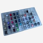 Sewing Bobbins Mixed Lot Of 30  Vintage With Cases And Thread Spool Vtg Machine