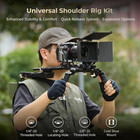 Classic Shoulder Rig Kit  Lightweight   Portable  2 98 Lb   Dual Handles 15mm Ro