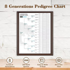 16 Family Tree Charts To Fill In - 8 Generation Blank Genealogy Chart With 255 N