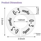 6-piece Baby Closet Dividers  Unisex Baby Clothes Size Dividers nursery Closet D