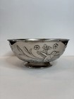 Vintage Godinger Silver Bird Floral Bowl Silver Plated