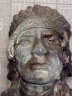 Vintage Indian Head Coin Bank Bronze Finish