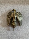 Antique Brass Eagle Finial Perched Spread Winged Hardware