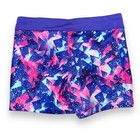 Danskin Now Girls Gymnastic Dance Shorts Purple Pink Blue Stretch Medium 7 8