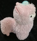 Baby Hipocasso Pink Plush Alpaca Toy With Blue Hat Soft Stuffed Animal Doll gift