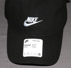 New  Nike Black Adjustable Club Cap Hat Kids Toddler 2t-4t Nwt 