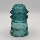 Vintage Hemingray - 9 Aqua Blue Green Glass Insulator Round Bead Drip Points Usa