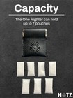 Zyn Holder     Hotz Tiny Pouch Case For Zyn  Nectr  Snus 2x2x0 5 Inches  Black