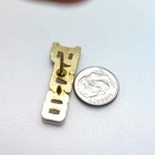 Vintage Band Letter Pin Gold Tone Block Word Lapel School Marching Music Student