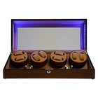 Vintage Black Auto Watch Winder - 17 Slots  Silent 10db Motor  Ac Adapter