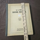 Vintage September 1958 Us Navy Diving Manual Navships 250-538