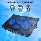 Enhance Cryogen Gaming Laptop Cooling Pad - 5 Quiet Cooler Fans And 2 Usb Ports