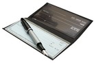Leatherboss Genuine Leather Checkbook Cover Holder Super Slim Plain Men Women