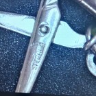 Vintage Sterling Silver Movable Scissors Thread Spool Sewing Charm Pendant 925