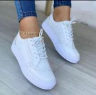 Womens Low Top Canvas Sneakers Non-slip Casual Shoes Fashion Sports Lace Up