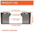 1 2  Skid Steer Mount Plate Quick Tach Attachment Loader Plate For Bobcat Kubota