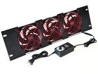 3u Rackmount Cooling Intake Fan Red Grille Panel Quiet High-airflow 19  Server