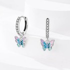 Pandach 925 Sterling Silver Butterfly Dangle Earrings For Women Birthday Gift
