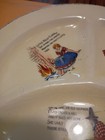 Vtg Nursery Rhyme Divided Children s Plate Polly Flinders Margery Daw Old Woman