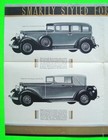 1932 Nash 970 Eight B w And Gold-tone Folder Brochure Convertible Sedan Vg   