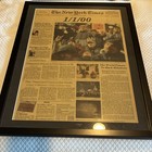 The New York Times Newspaper Front Page Framed - Saturday  January 1  2000