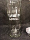 Vtg Barbicide Disinfectant Jar Container Glass Metal Insert Lid King Research 