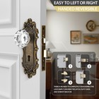 Mortise Lock Set For Interior Door Antique Brass Door Knobs With Lock And Ske   