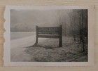 Great Smoky Mountains National Park Entrance Sign  Snow  Vintage 1940s B w Photo