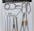 Fly Tying Starter Tool Kit With 2 Ceramic Tipped Bobbins - 10 Piece Carded Kt110