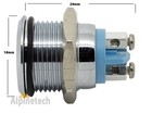 Pl16-g Ati 16mm 5 8  Green 12v  Led Metal Indicator Pilot Dash Light Lamp 
