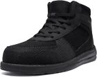 Larnmern Men s Steel Toe Work Boots  Lightweight Safety Shoes  Wide Toe Box