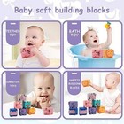 Baby s  Animal Building Blocks 6 Months   Play   Learn Mesh Hanging Bag New 