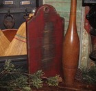 Primitive Wood Handmade Chopping Cutting Early Vtg Style Jack Board  Made In Usa