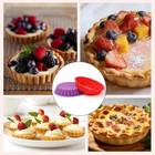 Funbaky Silicone Quiche Pan  4 5 Inches X 3 5 X 0 8 Inches  Purple red