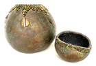 Gourds Hand Made Gourds Beads Embellisments Dark Colors Signed Janet Frederick