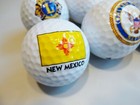 Lot 8 Souvenir Golf Balls Alaska Niagara Falls Us Navy Lions Norfolk New Mexico