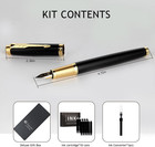 Luxury Fountain Pen Ef Nib Black Ink Cartridges Converter Gift Set For Writing