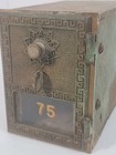 Antique Style Wood   Metal Safe Box Vintage Combination Lock Industrial Decor