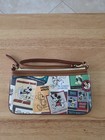 Dooney   Bourke Disney Mickey Mouse Zip Wristlet Wallet  Small  Multicolor brown