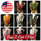 Large Square Silk Like Scarf Bandanna Satin Head Neck Scarf Wrap Shawl 35 x35 