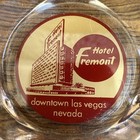 C1960   s Fremont Hotel   Casino Las Vegas Vintage Ashtray Clear Glass