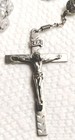   antique   Catholic Afco Sterling Silver Rosary Virgin Mary Center Exceptional