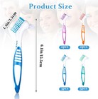 Wllhyf 10 Pcs Denture Brush For False Teeth Care Cleaning Brush    